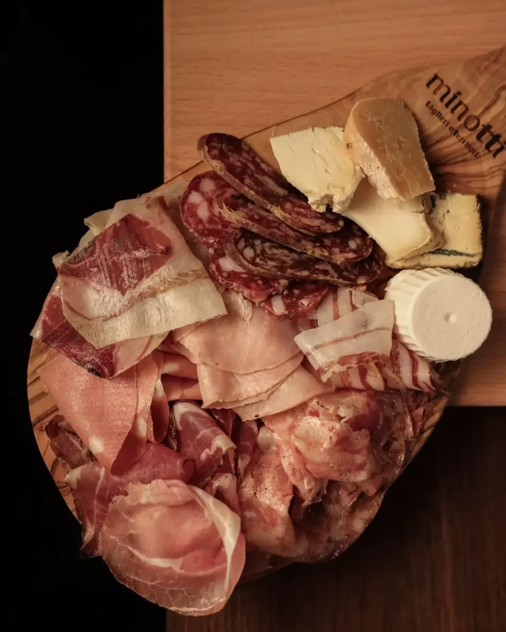 Tagliere regionale di salumi e formaggi del Lazio di Bottega Minotti ai Parioli